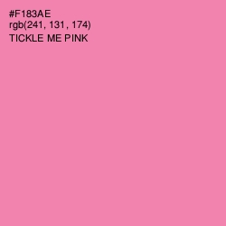 #F183AE - Tickle Me Pink Color Image